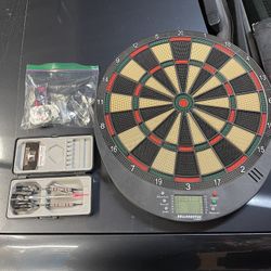 Dart Board With Darts 
