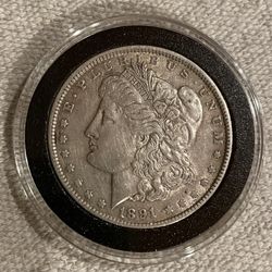 1891 Morgan silver dollar, 90% Silver