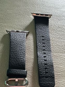 Apple Watch Band Genuine Apple Black Leather