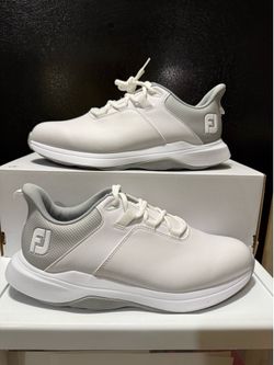 FootJoy Golf ProLite Shoes White/Light Gray/Gray Men's Size 9.5 56924 Wide FJ