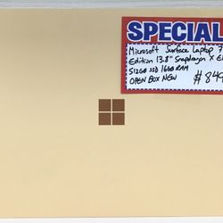 Microsoft Surface Laptop 7th Edition 13.8” Snapdragon X Elite 512GB SSD 16GB RAM OPEN BOX NEW 