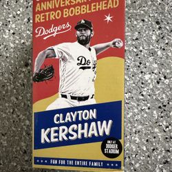 Clayton Kershaw Bobblehead Retro 2018