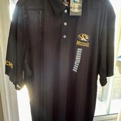 Missouri Tigers Champion Short Sleeve Polo Shirt - NEW W TAGS,Size 2XL, Orig Tagged $35, Sell