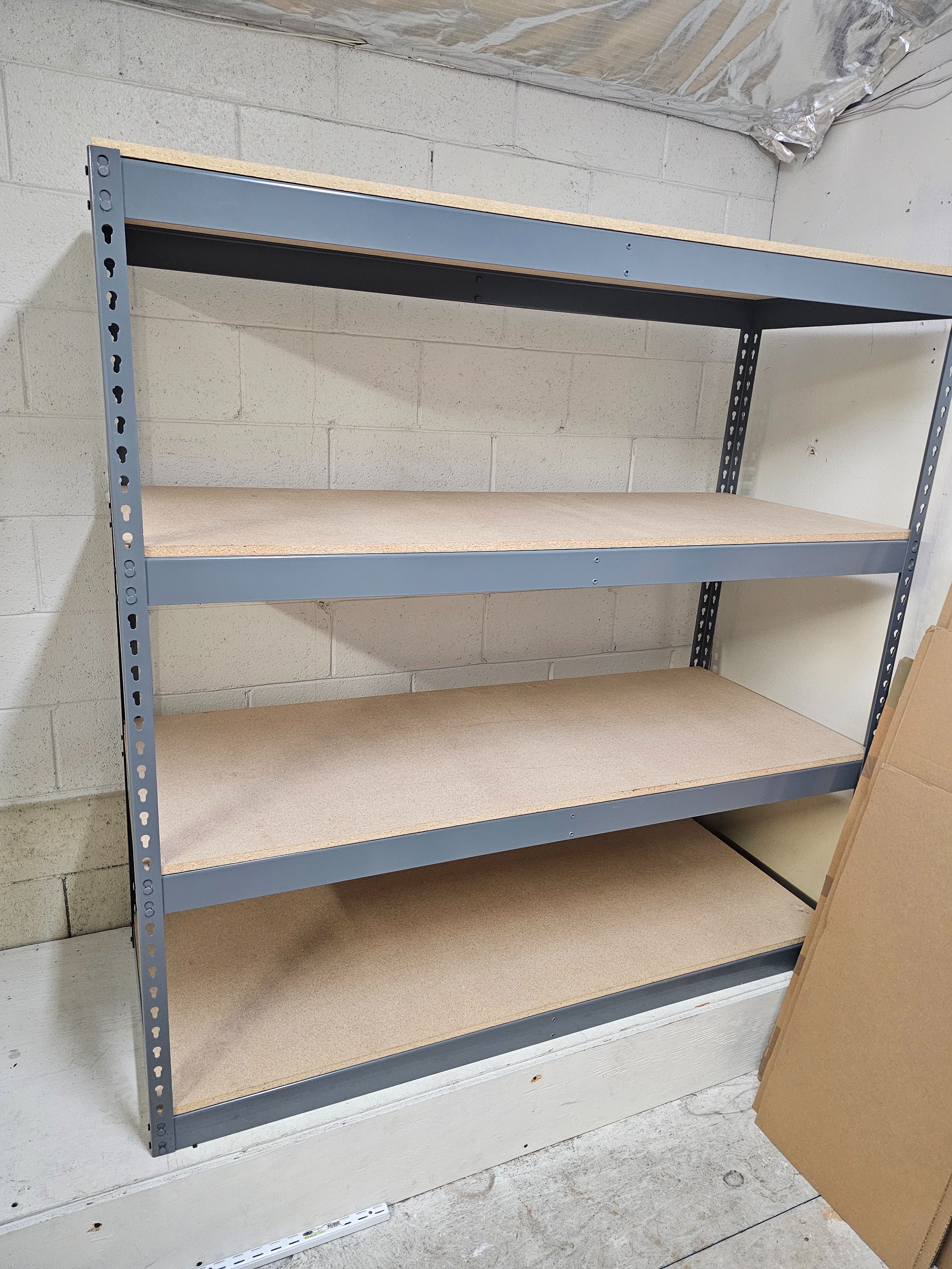 Garage Shelving 60 in W x 24 in D Boltless Warehouse Shelves 4 Tier Garage Storage Racks Stronger Than Homedepot And Lowes Delivery Available