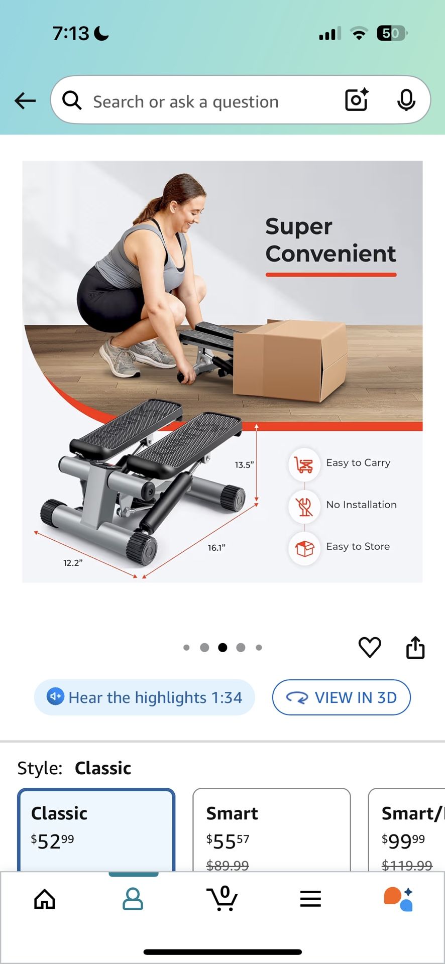 Mini Exercise Stepper