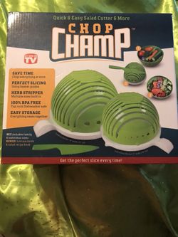$10 AS SEEN ON TV CHOP CHAMP BRAND NEW NEVER USED!!! BOX HAS NEVER BEEN OPENED!!!