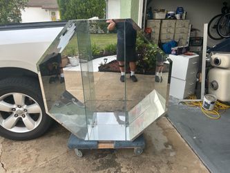60” mirrored octagon