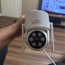 3MP Security Camera Outdoor, 360°PTZ Auto-Tracking, 2.4/5GHz WiFi