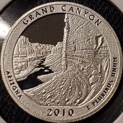 2010 S Silver Proof Quarter! Grand Canyon.