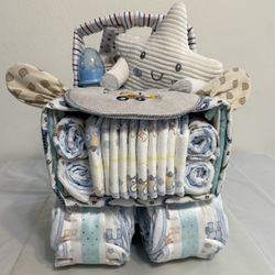 Custom Diaper Jeep Cake For Baby Shower, Gender Reveals, and Any Occasion