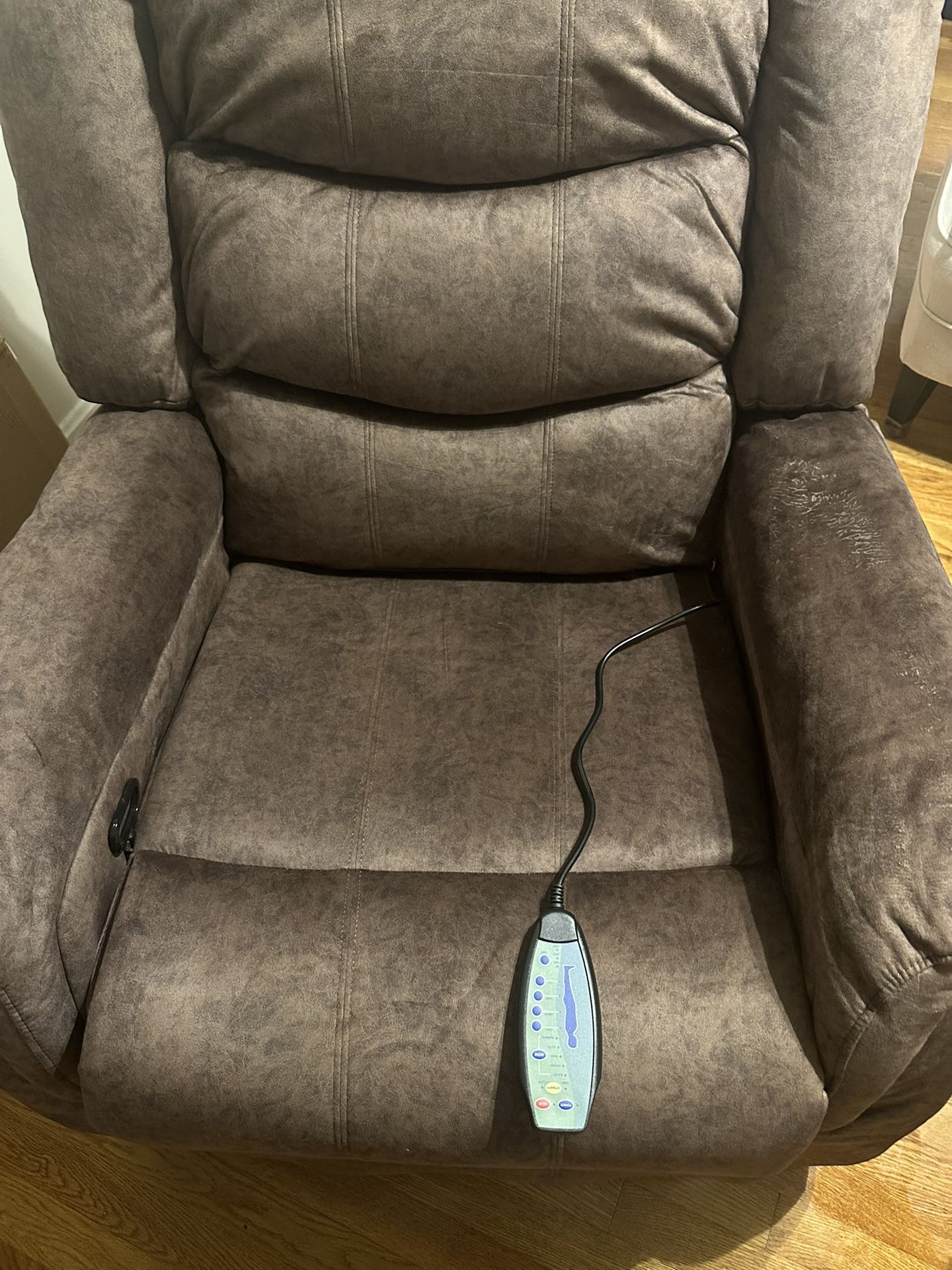 Brown Oversized Massage Rocker Recliner Chair Rocking Chairs for Adults