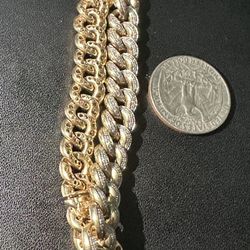 Si Diamond Cuban Link Bracelet