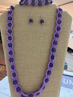 Homemade Necklace, Bracelet and Earring Set
