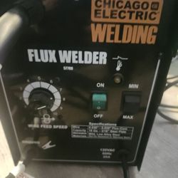 Chicago Electric Welding Flux Core 125 Amp Welder Machine Equipment Compact Tool