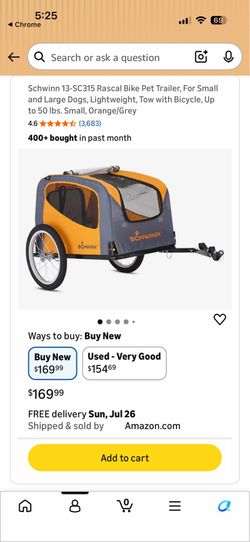 Schwin bicycle dog pull cart
