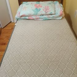 Twin Size Bed With Bedframe And Blankets READ DESCRIPTION 