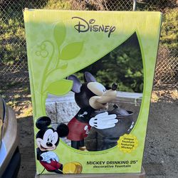 Disney Mickey Mouse Fountain, Mickey Drinking Water 26" 