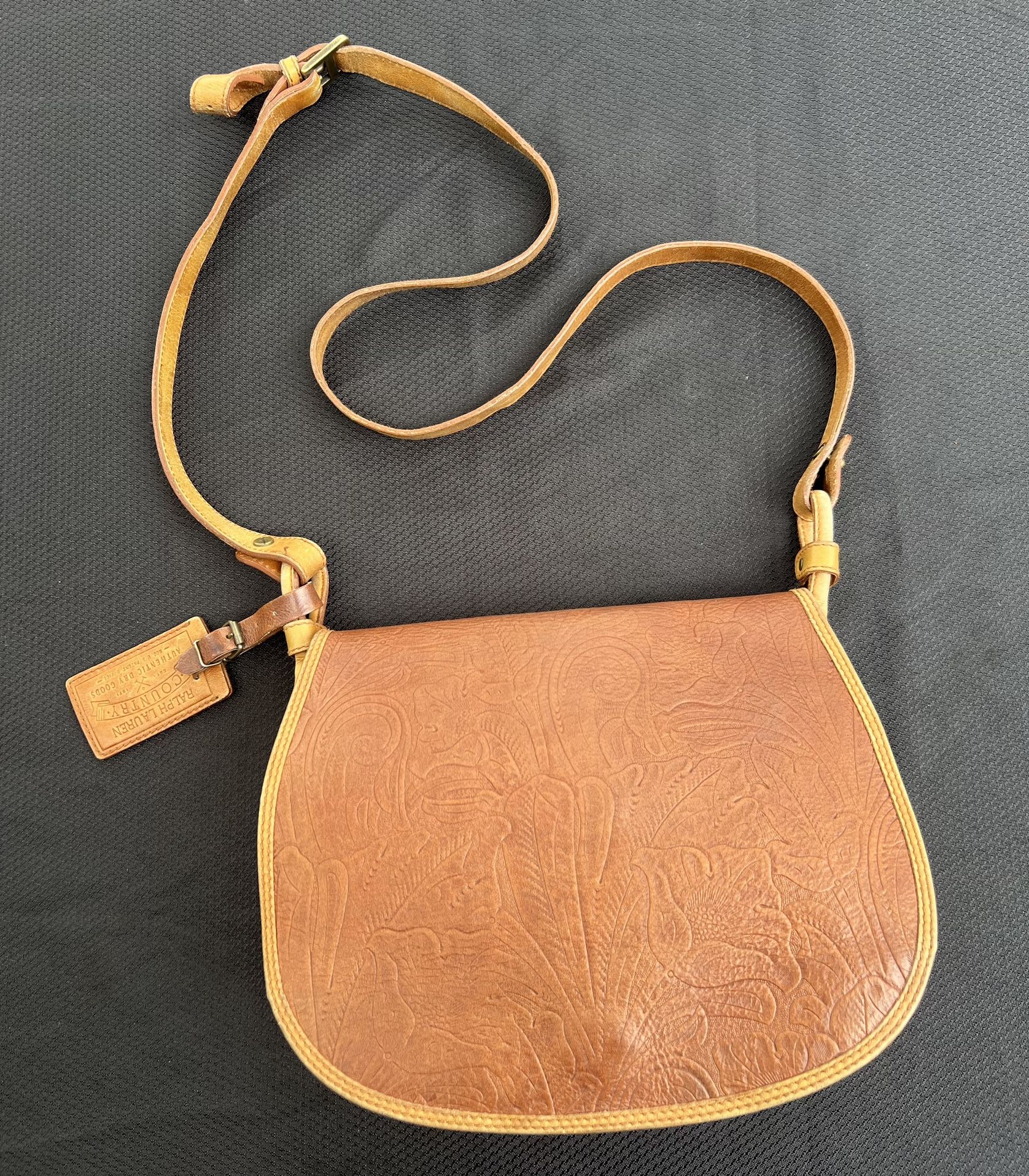 ralph lauren vintage country authentic dry goods women’s leather purse