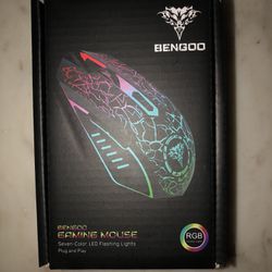 BENGOO Gaming Mouse Wired, Ergonomic Gamer Laptop Pc USB