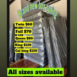 Brand New /All Sizes Box Springs 