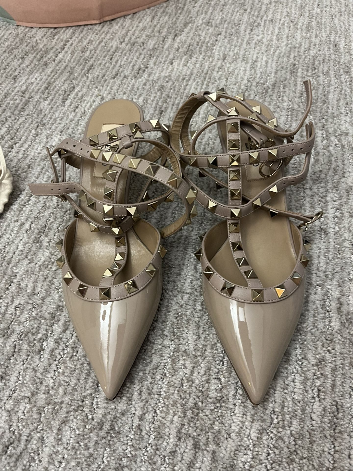 Valentino Rockstud 65mm Heels – Nude, EU 36.5 / US 6