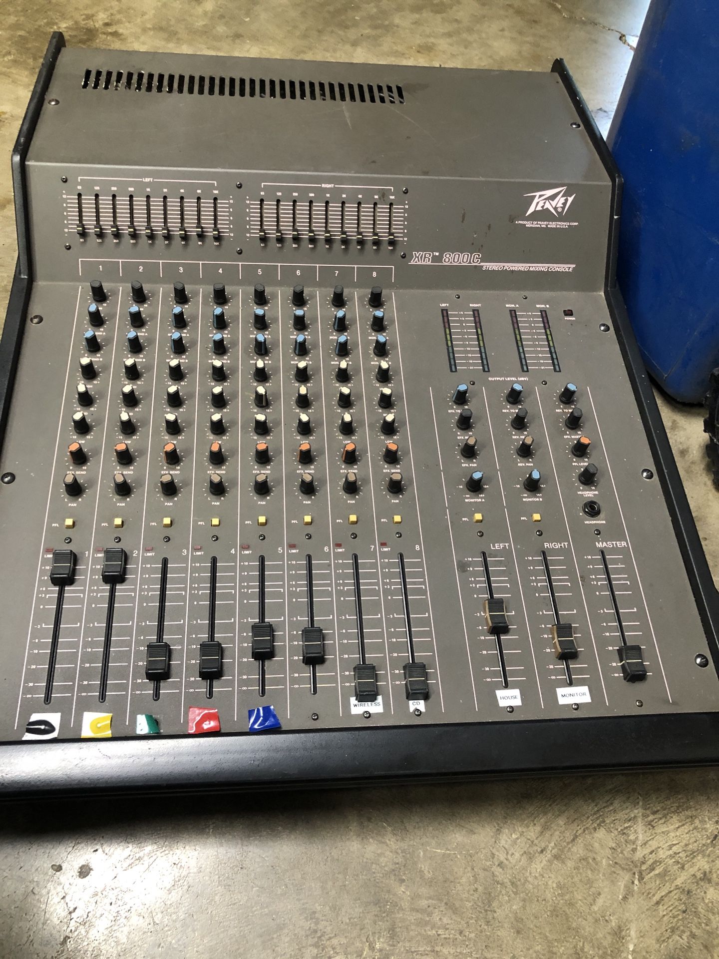 Vintage Music Studio Audio Mix Board