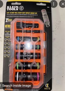 Klein socket flip set and ratchet