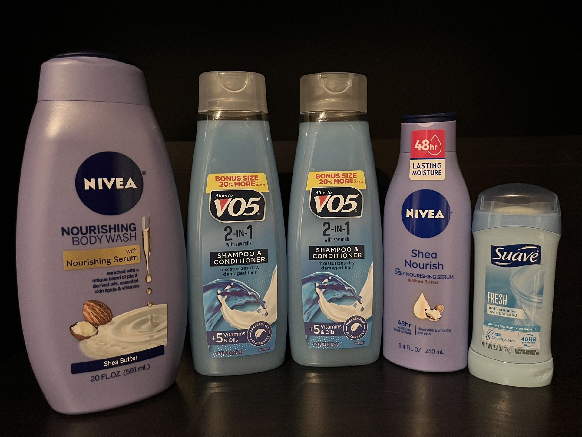 ONLY $11.99 (PACK OF 5) BODY WASH / SHAMPOO / BODY LOTION AND DEODORANT