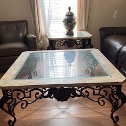 Large Coffee Table And End Table 