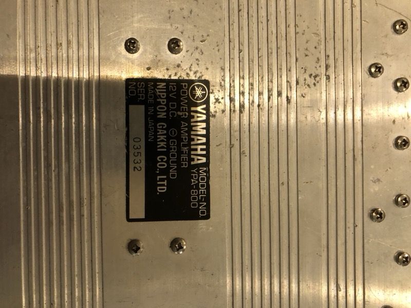 Yamaha car stereo amplifier YPA800 4x40watt or 2x100 watt old school vintage collectibles for