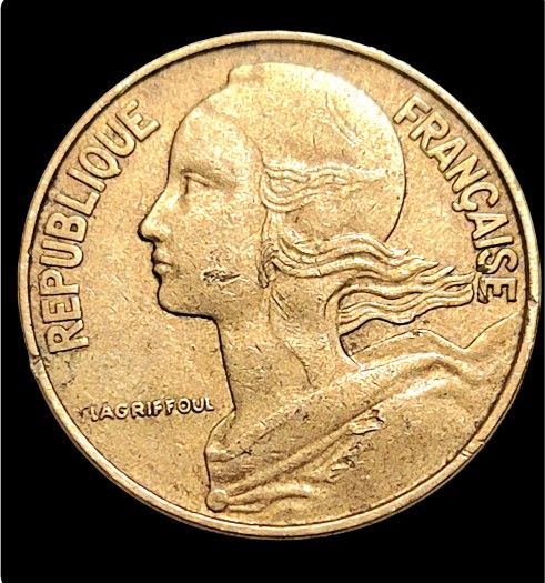 1971 France 20 CENTIMES Coin French Republic