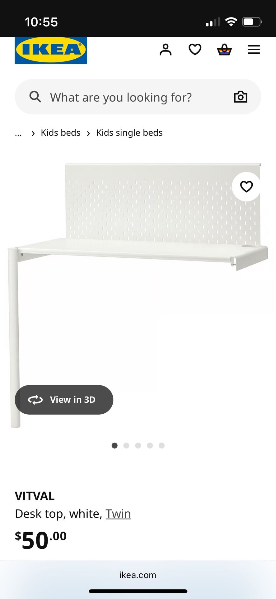 IKEA Vitval desk top