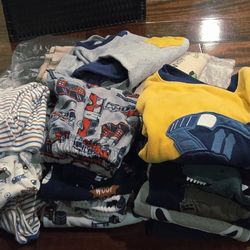 Size 5, 6/6A, 7/7A Carter's fleece Shirt And Pants