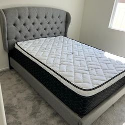 New Queen Bed Frame With Mattress