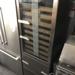 Vinotemp 108 Bottle Beverage Wine Cooler Stainless Steel Double Drawer 