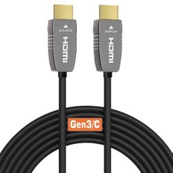 RUIPRO 8K HDMI Fiber Optic Cable CL2 Rated 100 Feet Ultra High Speed