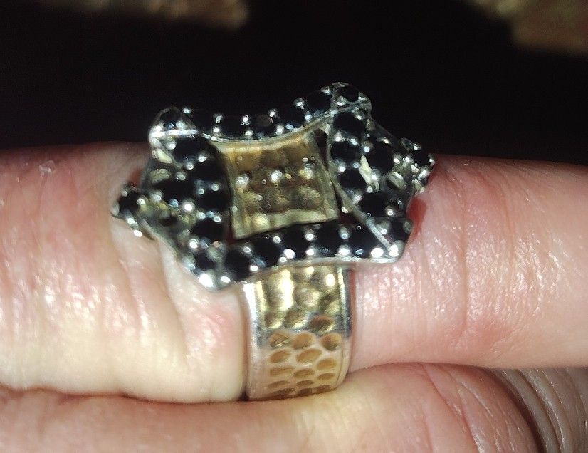 925 CZ China Ring sz 4