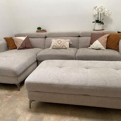 Modern elegance Sofa with  chaise