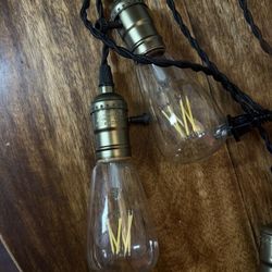 Rope light w Edison bulbs 