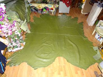 1 big real leather piece ( for sewing