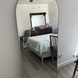Gold Standing Mirror