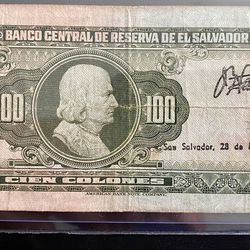 100 Cólones 1988 El Salvador 