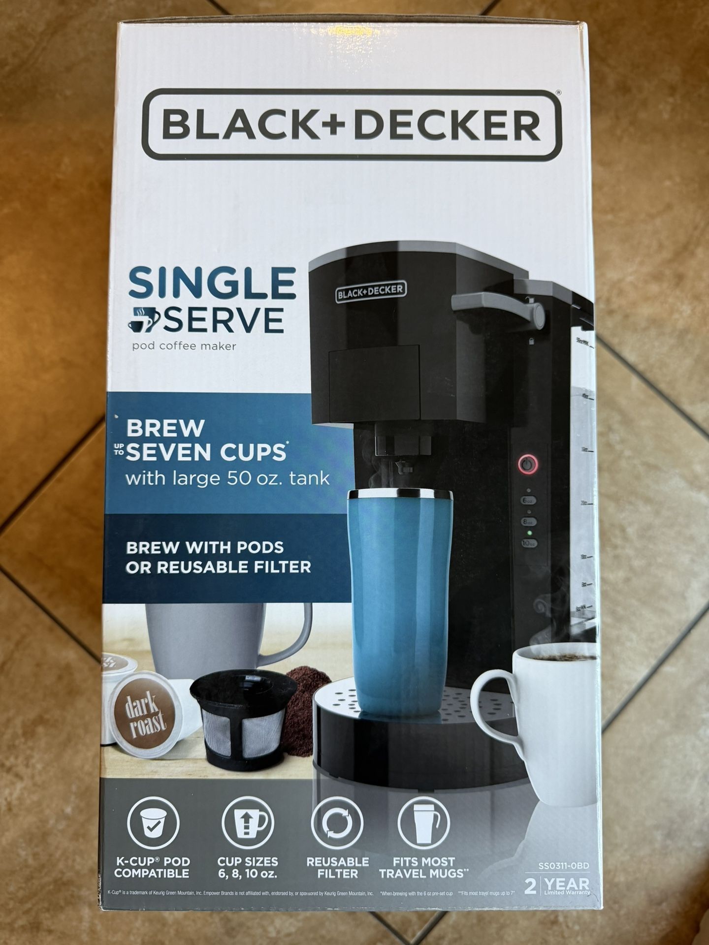 Black and Decker Keureg Single Serve Coffeemaker with Rapid Brew Technology