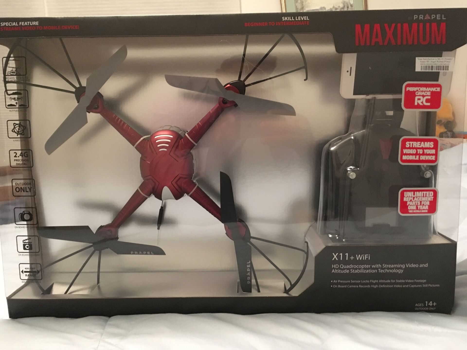 Drone Propel Maximum HD Quadracopter WiFi NEW