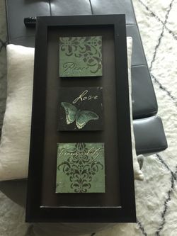 Butterfly Inspirational Frame 3 patch (black frame)