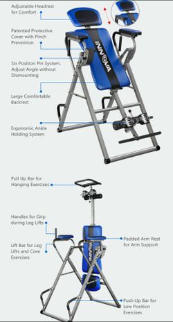 Innova ITP1000 12 in 1 Inversion Table with Power Tower Workout