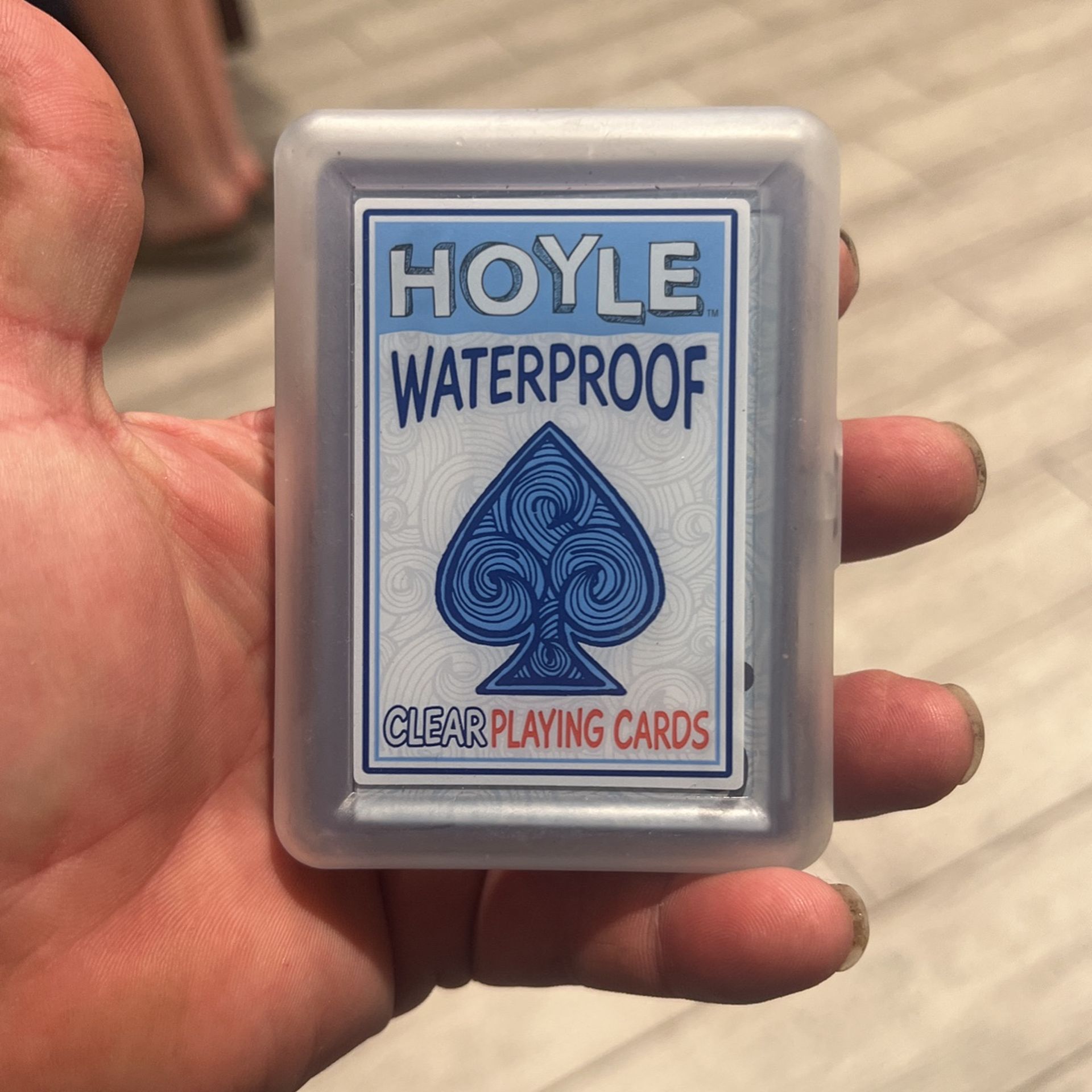 Hoyle Waterproof Crear Playing Cards 