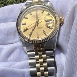 Rolex Datejust 16013 Stainless Steel & 18k Gold Jubilee Bracelet