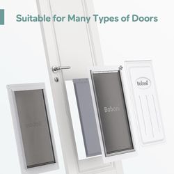 Baboni 3-Flaps Pet Door for Interior and Exterior Doors, Steel Frame and Telescoping Tunnel, Strong and Durable Dog Door(Pets Up to 220 Lb) -X-Large