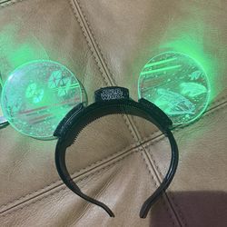 Disney Parks Star Wars Light Up Mickey Mouse Ears Headband Millennium Falcon